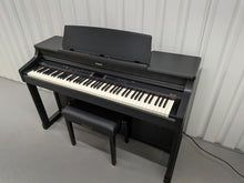 Load image into Gallery viewer, Roland HP207e professional Digital Piano + stool in satin black stock # 26389
