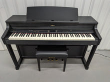 Load image into Gallery viewer, Roland HP207e professional Digital Piano + stool in satin black stock # 26389
