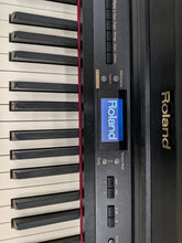 Load image into Gallery viewer, Roland HP207e professional Digital Piano + stool in satin black stock # 26389
