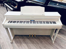Load image into Gallery viewer, Roland HP603 digital piano and stool in satin white finish stock #26262
