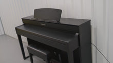 Load and play video in Gallery viewer, Yamaha Clavinova CLP-575 in satin black finish+ stool stock # 24502
