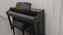 Load and play video in Gallery viewer, Roland HP506 Digital Piano glossy black wooden action keys + stool Stock nr 24443
