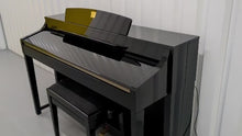 Load and play video in Gallery viewer, YAMAHA CLAVINOVA CLP-370PE DIGITAL PIANO + STOOL IN GLOSSY BLACK stock nr 24531
