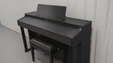 Load and play video in Gallery viewer, Roland HP305 SuperNatural Digital Piano and stool in satin black finish Stock nr 24088
