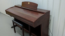 Load and play video in Gallery viewer, Yamaha Clavinova CVP-303 Digital Piano arranger + stool in mahogany stock #24159
