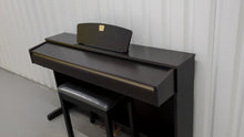 Load and play video in Gallery viewer, Yamaha Clavinova CLP-320 Digital Piano and stool in dark rosewood stock #25292
