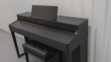 Load and play video in Gallery viewer, Roland HP702 Concert Class Digital Piano and stool in rosewood stock #24398
