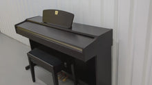 Load and play video in Gallery viewer, Yamaha Clavinova CLP-115 Digital Piano and stool in rosewood stock number 24497
