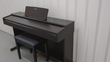 Load and play video in Gallery viewer, Yamaha Arius YDP-144 digital piano and stool in dark rosewood stock nr 24353
