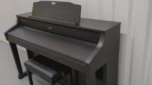 Load and play video in Gallery viewer, Roland HP508 digital piano and stool in dark rosewood stock number 24564
