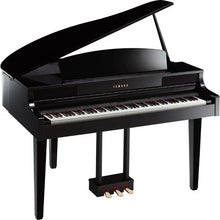 Load image into Gallery viewer, Yamaha Clavinova CLP-465GP in polished glossy black + stool. stock number 26134
