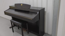 Load and play video in Gallery viewer, Yamaha Clavinova CLP-340 Digital Piano and stool in rosewood stock # 23091
