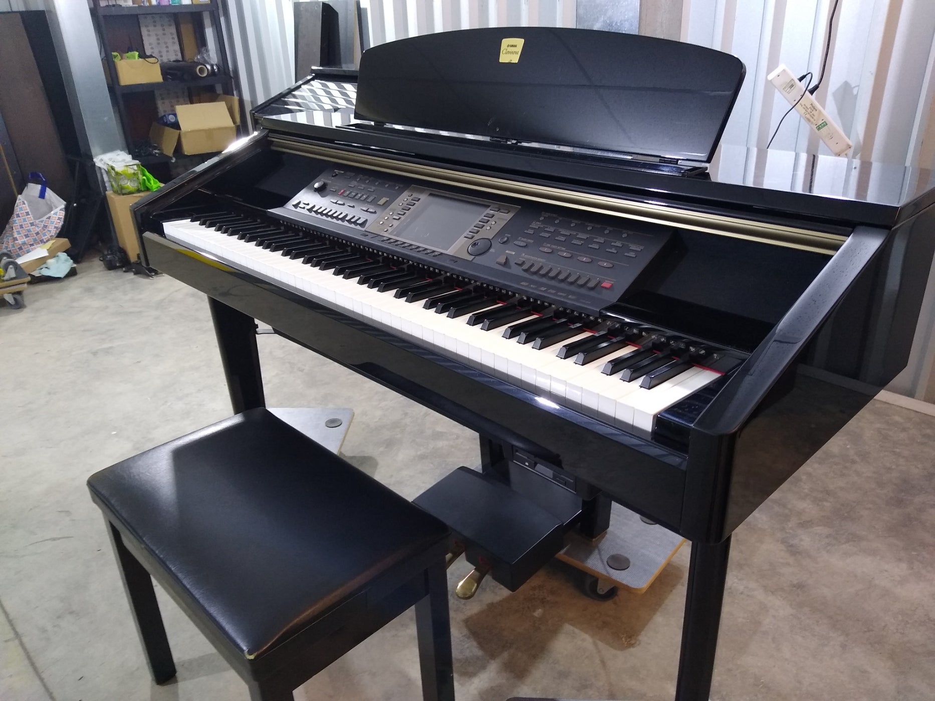 Yamaha Clavinova CVP-209 in Polished Ebony with matching stool. stock –  Sulinda Music