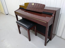 Load image into Gallery viewer, YAMAHA CLAVINOVA CLP-380PM DIGITAL PIANO + STOOL GLOSSY MAHOGANY stock nr 22134
