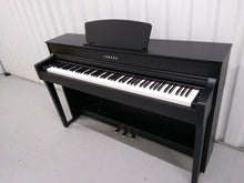 Load image into Gallery viewer, Yamaha Clavinova CLP-635 CLP-635B Digital Piano in satin black stock # 22228
