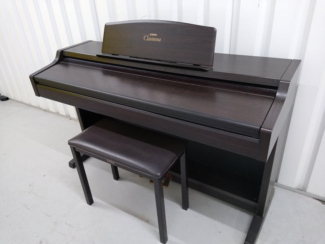 Yamaha Clavinova CLP-840 Digital Piano and stool in rosewood stock # 22245