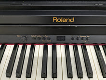 Load image into Gallery viewer, Roland RP301 Digital Piano and stool in black, full size, 3 pedals stock # 22286
