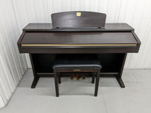Load image into Gallery viewer, Yamaha Clavinova CLP-120 Digital Piano and stool in rosewood stock # 22282
