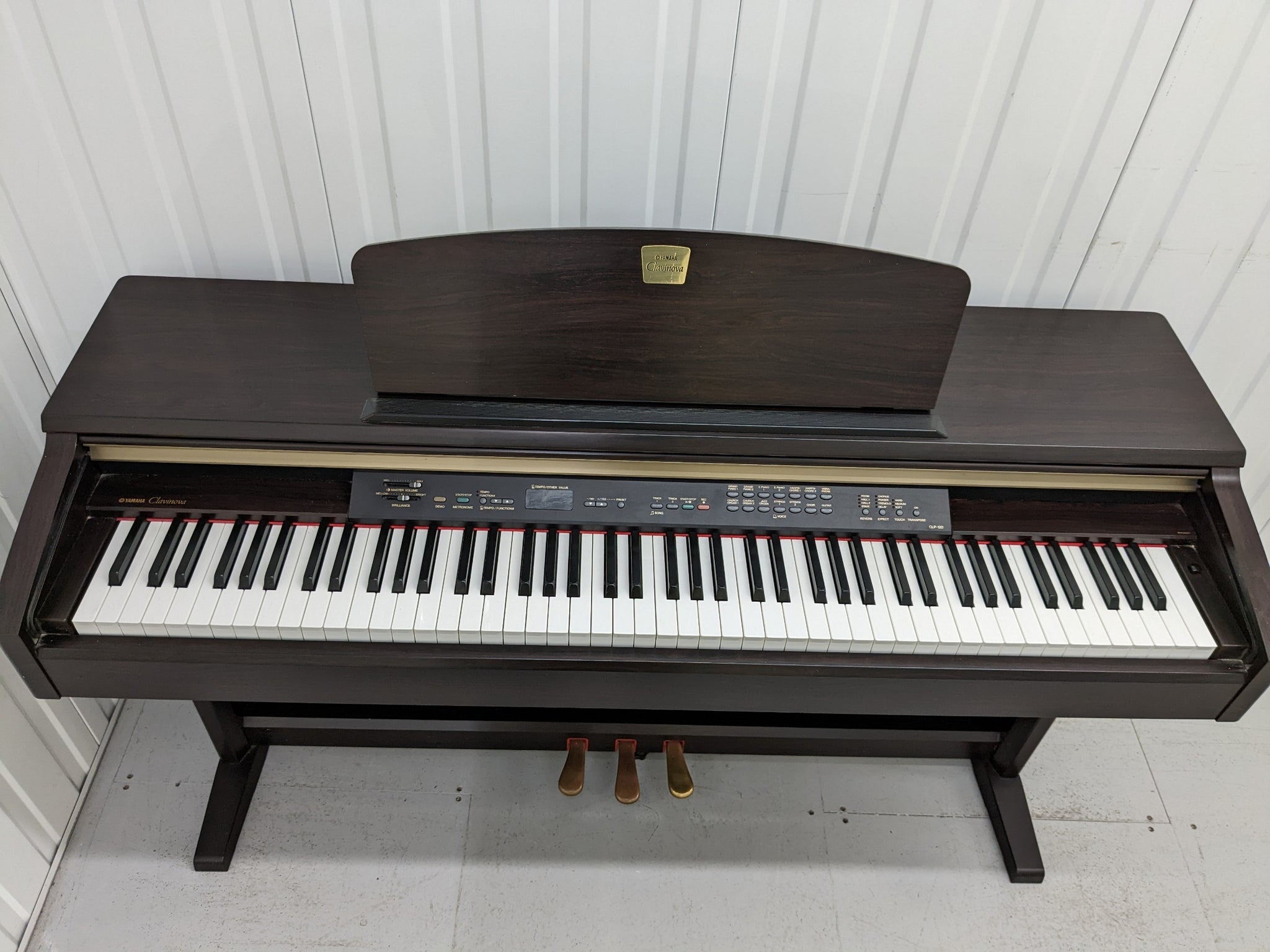 Yamaha Clavinova CLP-120 Digital Piano and stool in rosewood stock