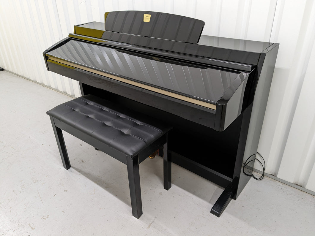Yamaha Clavinova CLP-240PE Digital Piano polished GLOSSY BLACK stock # 22313