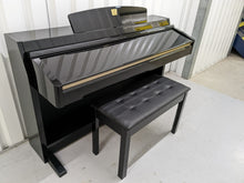 Load image into Gallery viewer, Yamaha Clavinova CLP-240PE Digital Piano polished GLOSSY BLACK stock # 22313
