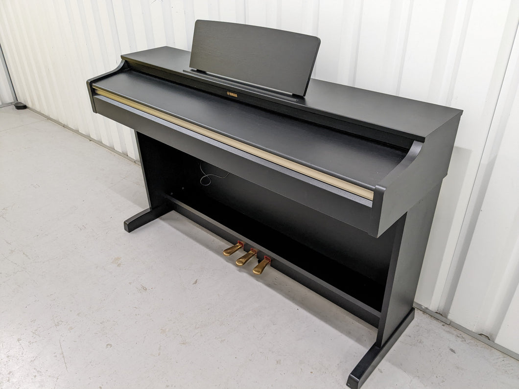 Yamaha Arius YDP-162 Digital Piano satin black, clavinova keyboard stock # 22311