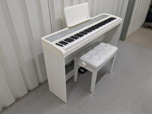 Load image into Gallery viewer, Korg B1 digital piano / keyboard with stand and 3 pedals in white stock # 22322
