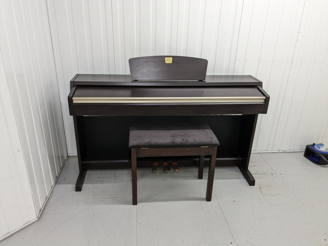 Yamaha Clavinova CLP-220 Digital Piano and stool in rosewood, stock no 22349