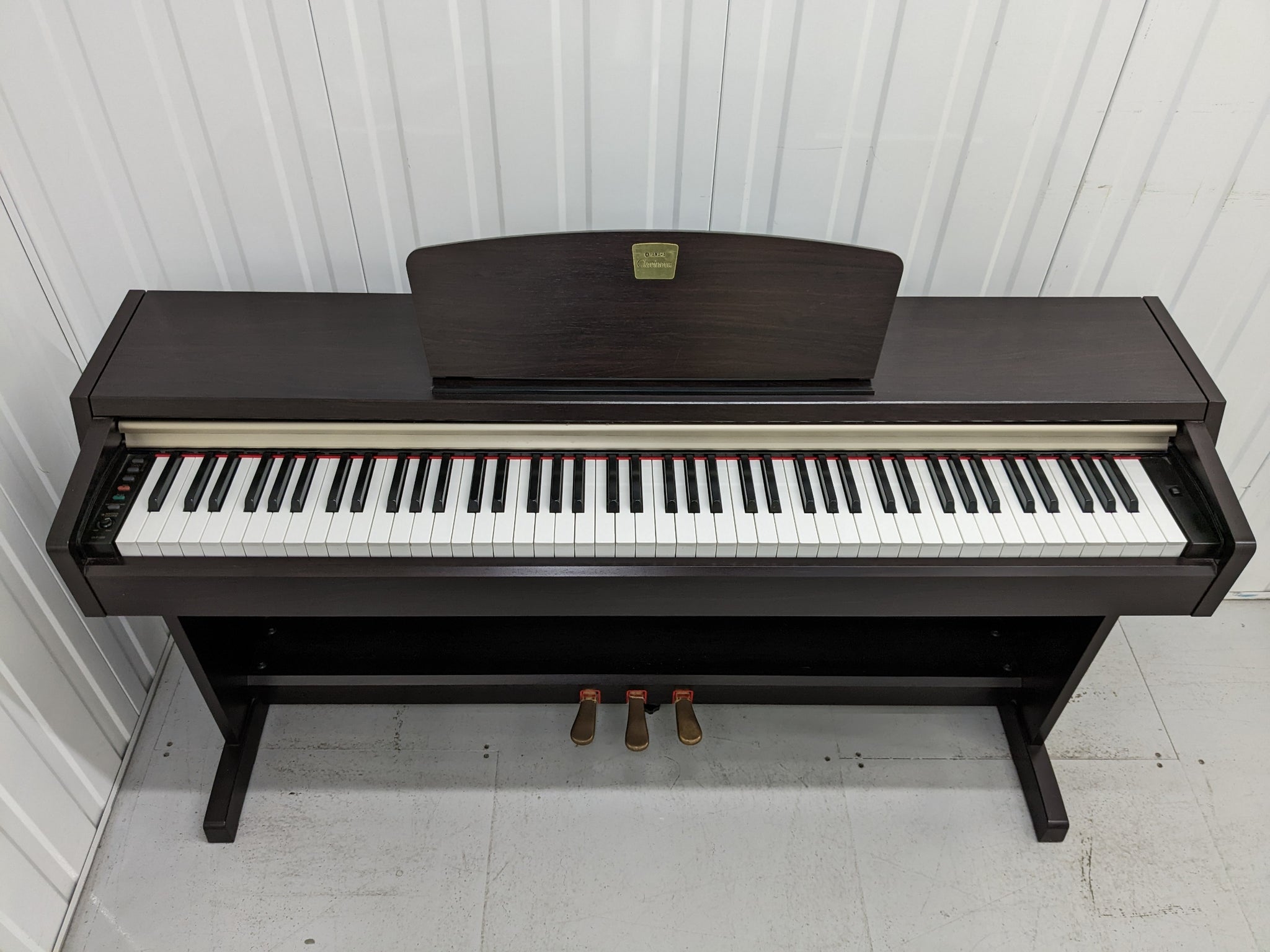 Yamaha Clavinova CLP-220 Digital Piano and stool in rosewood, stock no 22349