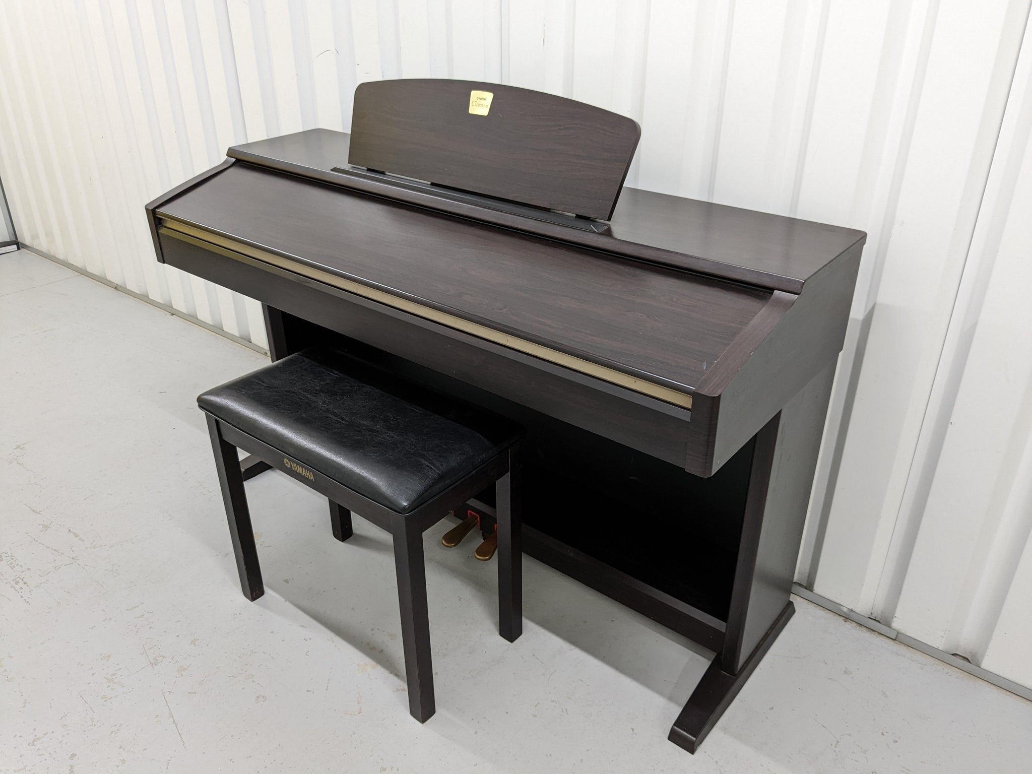 Yamaha Clavinova CLP-120 Digital Piano and stool in rosewood stock # 2 –  Sulinda Music