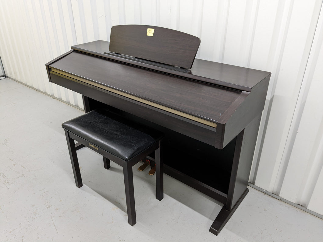Yamaha Clavinova CLP-120 Digital Piano and stool in rosewood stock # 22360