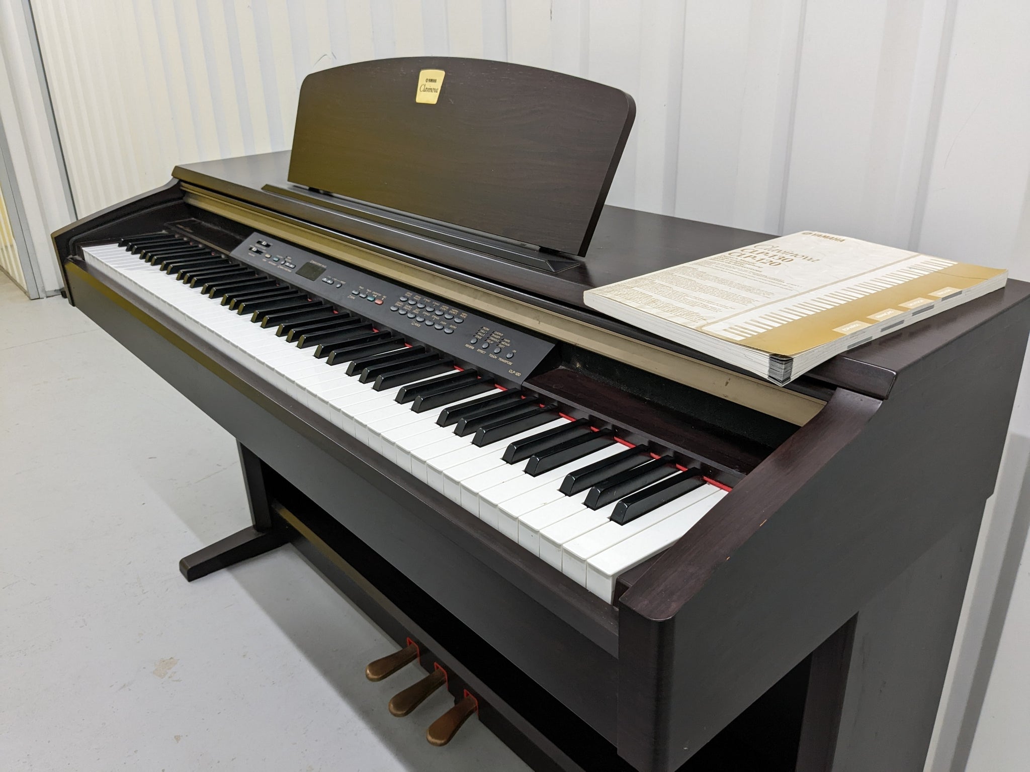 Yamaha Clavinova CLP-120 Digital Piano and stool in rosewood stock # 2 –  Sulinda Music