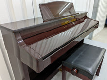 Load image into Gallery viewer, Roland KR-575 Intelligent Digital Piano / arranger glossy mahogany stock # 22381
