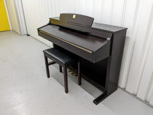 Load image into Gallery viewer, Yamaha Clavinova CLP-340 Digital Piano and stool in dark rosewood stock # 22387
