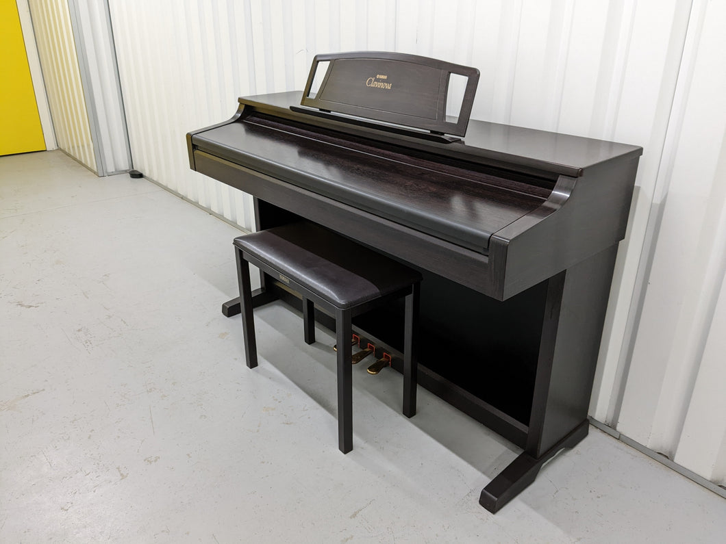 Yamaha Clavinova CLP-860 Digital Piano and stool in rosewood stock # 22370