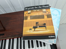 Load image into Gallery viewer, Yamaha Clavinova CLP-320 Digital Piano in mahogany, stock no 22386
