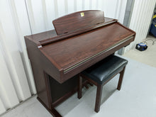 Load image into Gallery viewer, Yamaha Clavinova CVP-206 digital piano arranger in mahogany with stool stock # 22401
