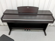 Load image into Gallery viewer, Yamaha Arius YDP-135 digital piano and stool in dark rosewood stock # 22408
