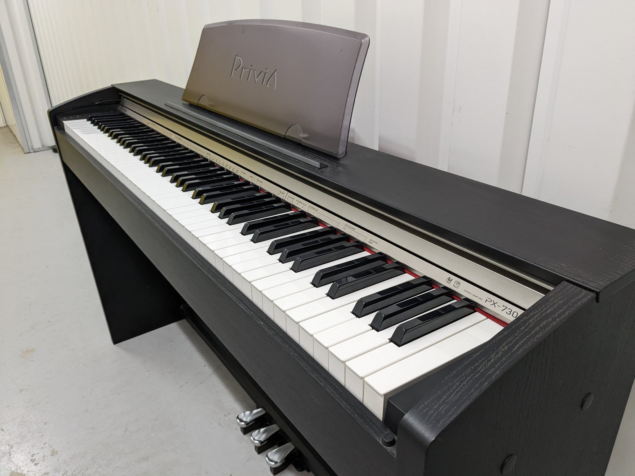 Casio Privia PX-730 Compact slimline Digital Piano in satin black