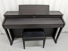 Load image into Gallery viewer, Roland HP-505 Digital Piano and stool in dark rosewood wooden action keys  Stock  nr 22439
