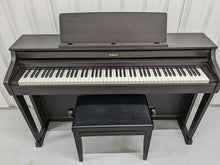 Load image into Gallery viewer, Roland HP-505 Digital Piano and stool in dark rosewood wooden action keys  Stock  nr 22439
