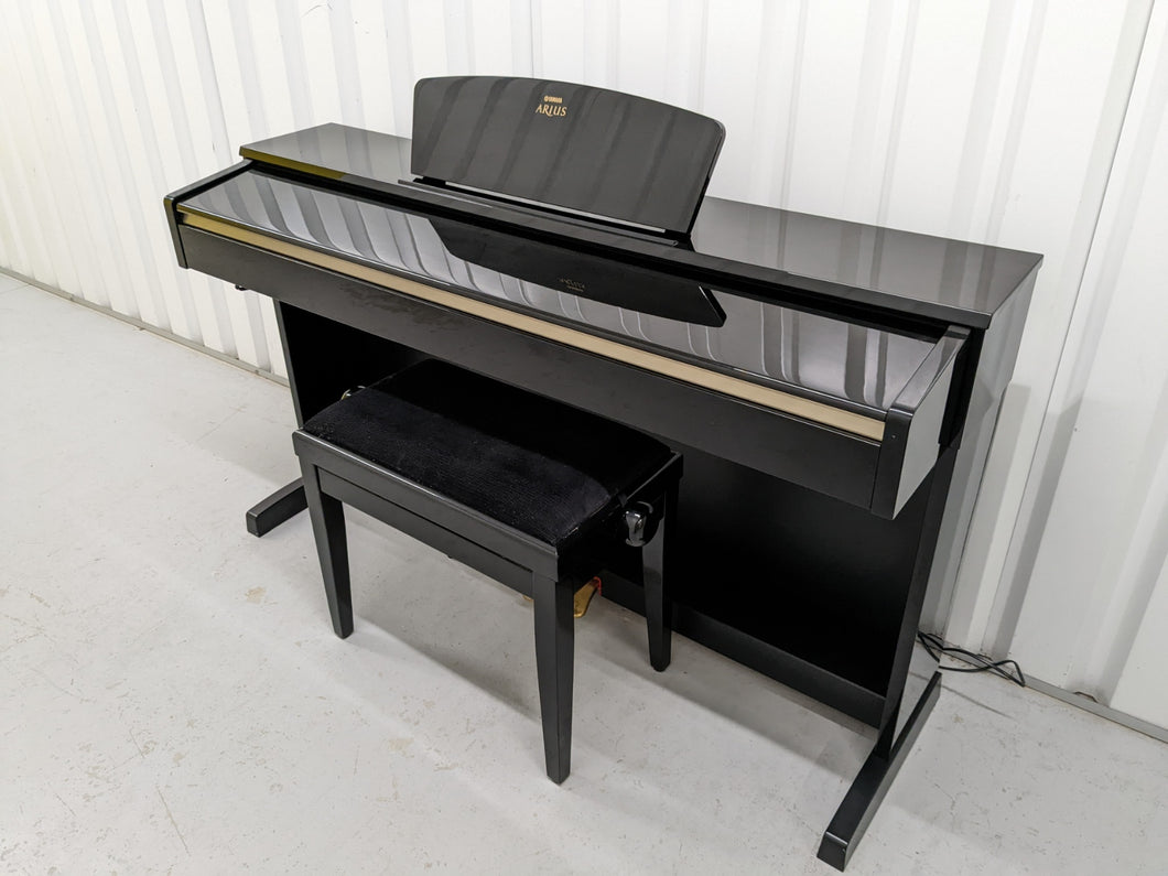 Yamaha Arius YDP-C71PE Digital Piano in polished ebony glossy black stock #22422