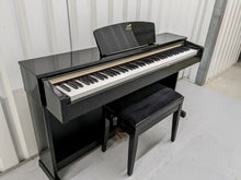 Load image into Gallery viewer, Yamaha Arius YDP-C71PE Digital Piano in polished ebony glossy black stock #22422

