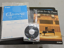 Load image into Gallery viewer, YAMAHA CLAVINOVA CLP-270 DIGITAL PIANO + STOOL IN MAHOGANY stock nr 22429
