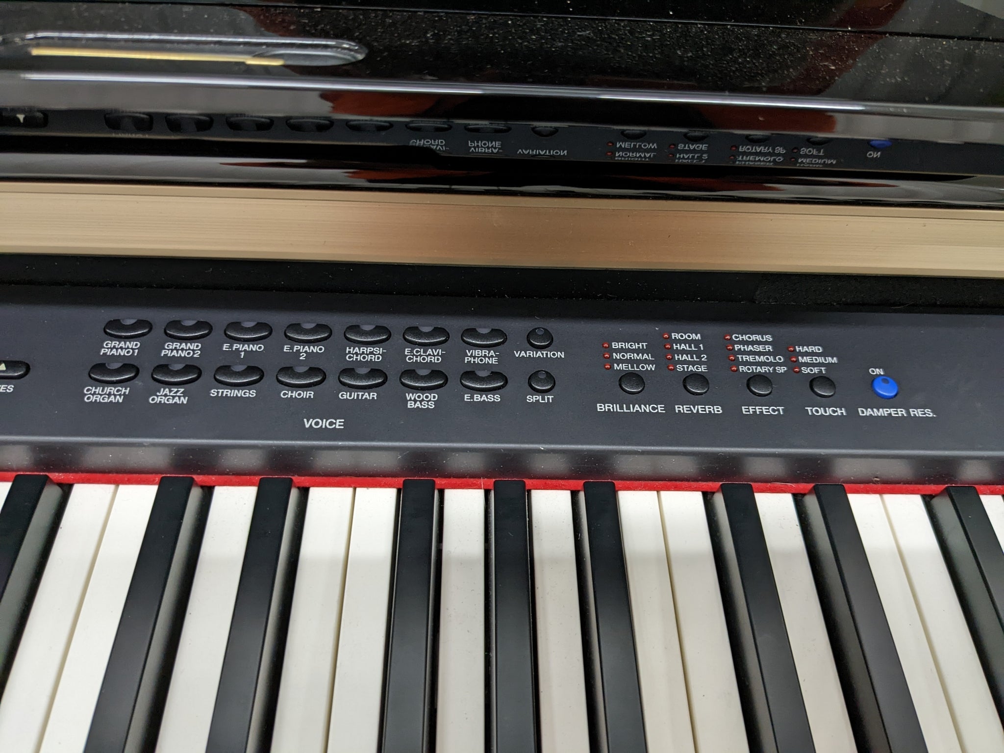 Yamaha Clavinova CLP-340PE Digital Piano and stool in glossy black