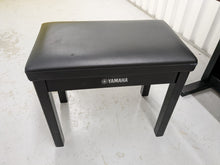 Load image into Gallery viewer, Yamaha Clavinova CLP-340PE Digital Piano and stool in glossy black stock # 22430
