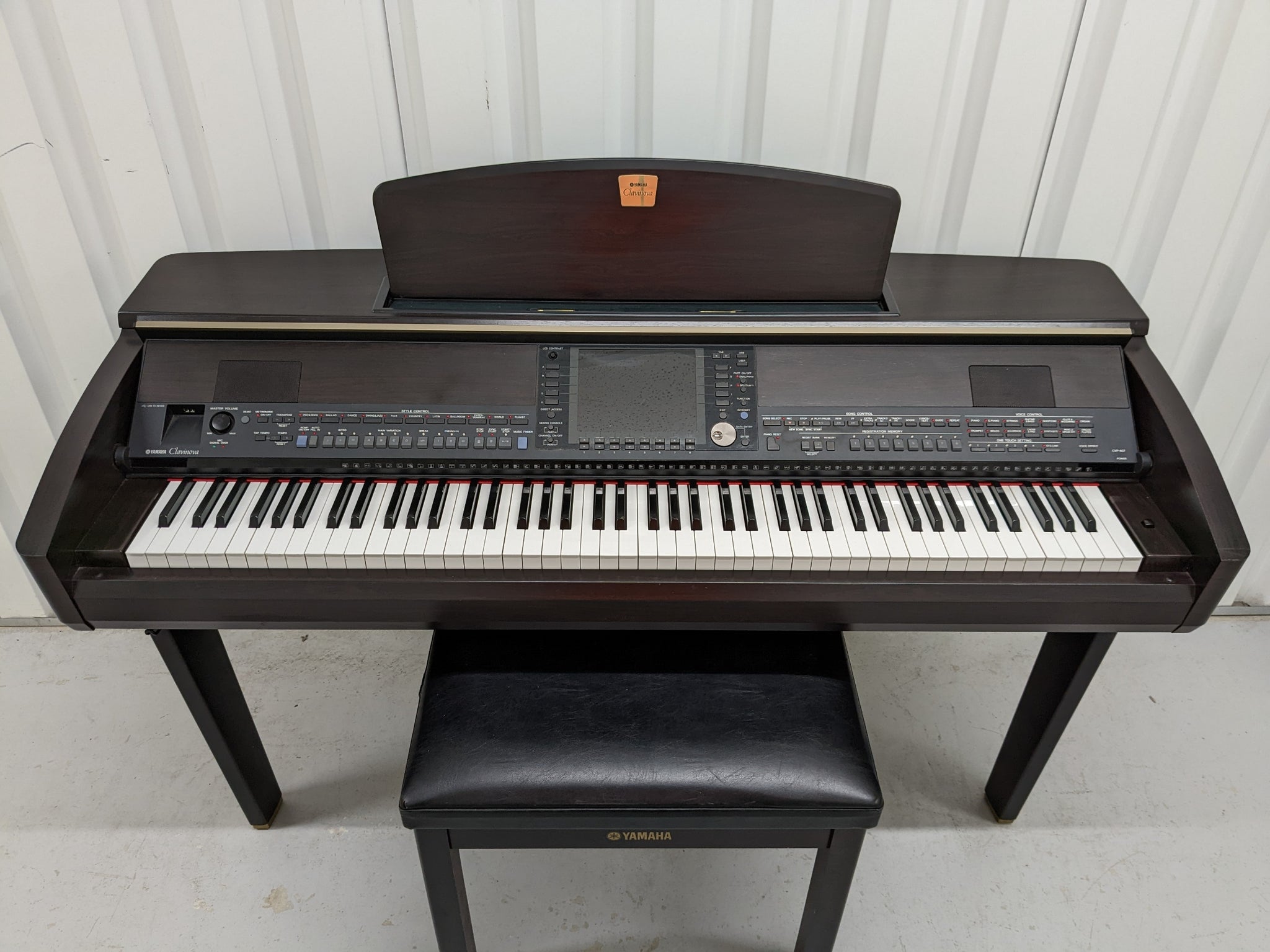 Yamaha Clavinova CVP-407 digital piano and stool in rosewood stock nr –  Sulinda Music