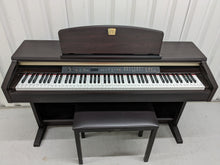 Load image into Gallery viewer, Yamaha Clavinova CLP-130 Digital Piano and stool in rosewood stock number 22450

