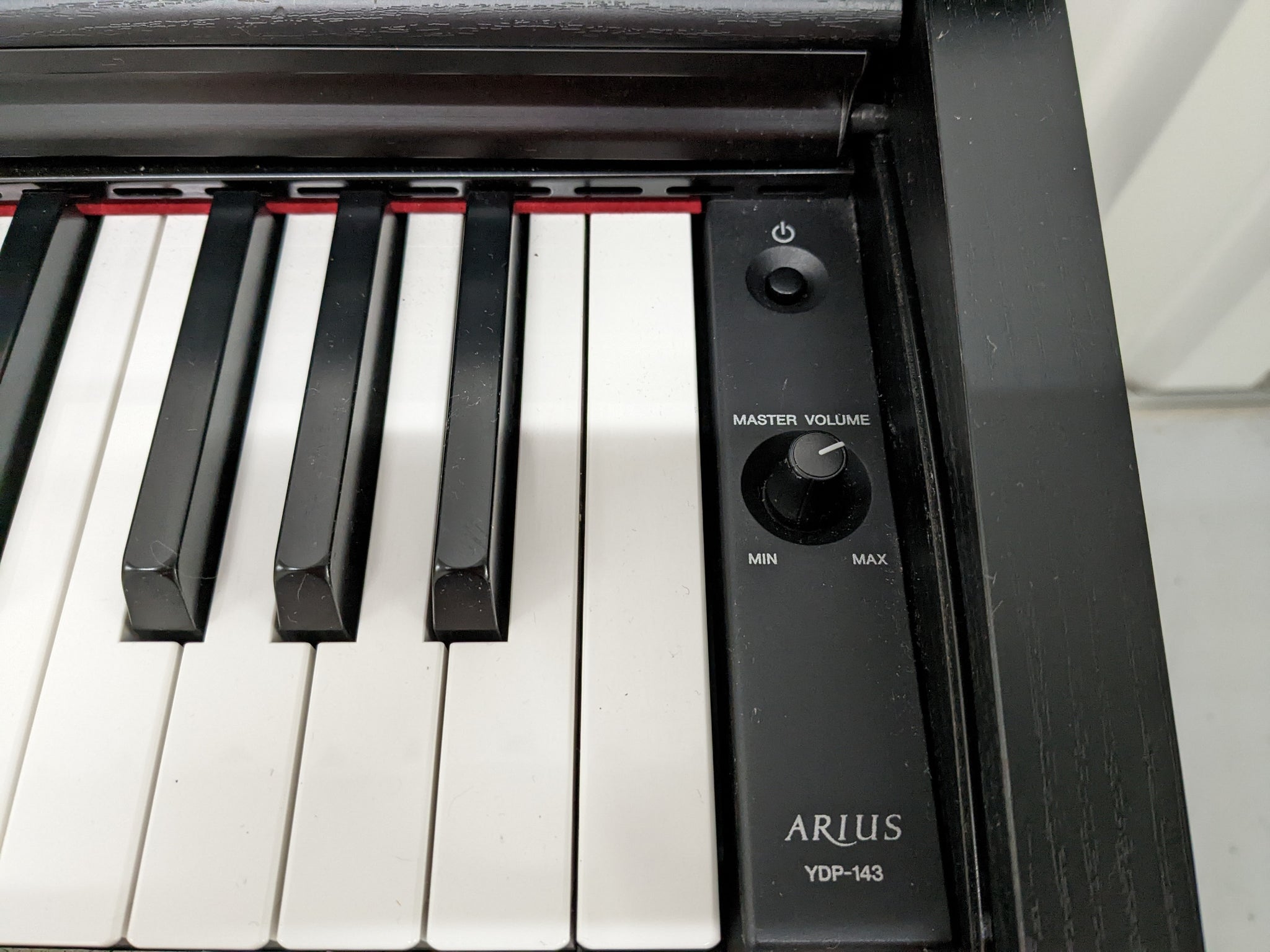 Yamaha Arius YDP-143 Digital Piano and stool in satin black