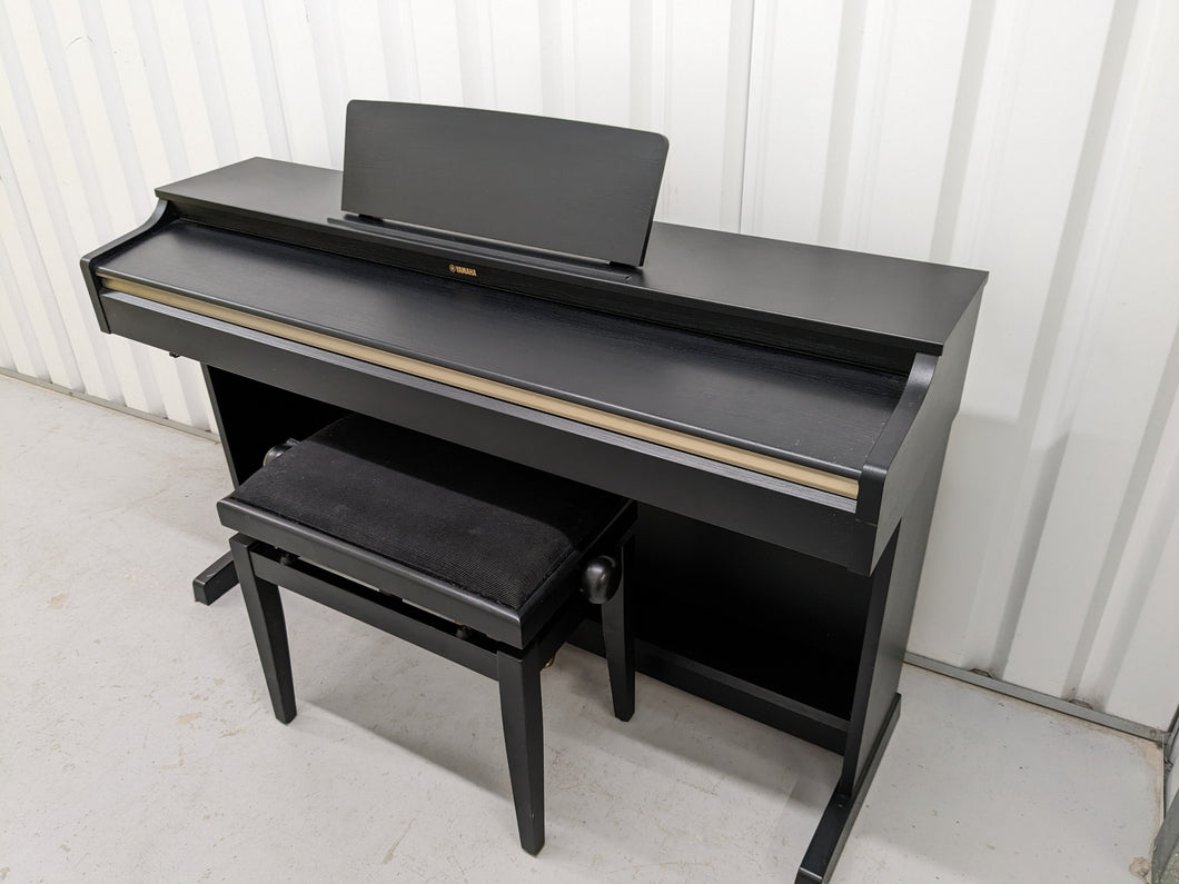 Yamaha Arius YDP-162 Digital Piano satin black, clavinova keyboard stock # 22456